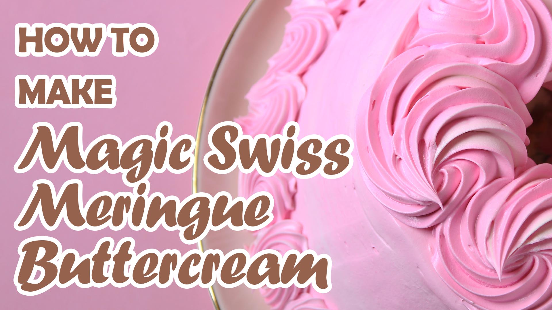 The Princess Baker shows the recipe for magic swiss meringue buttercream frosting using pasteurized egg whites for a shortcut